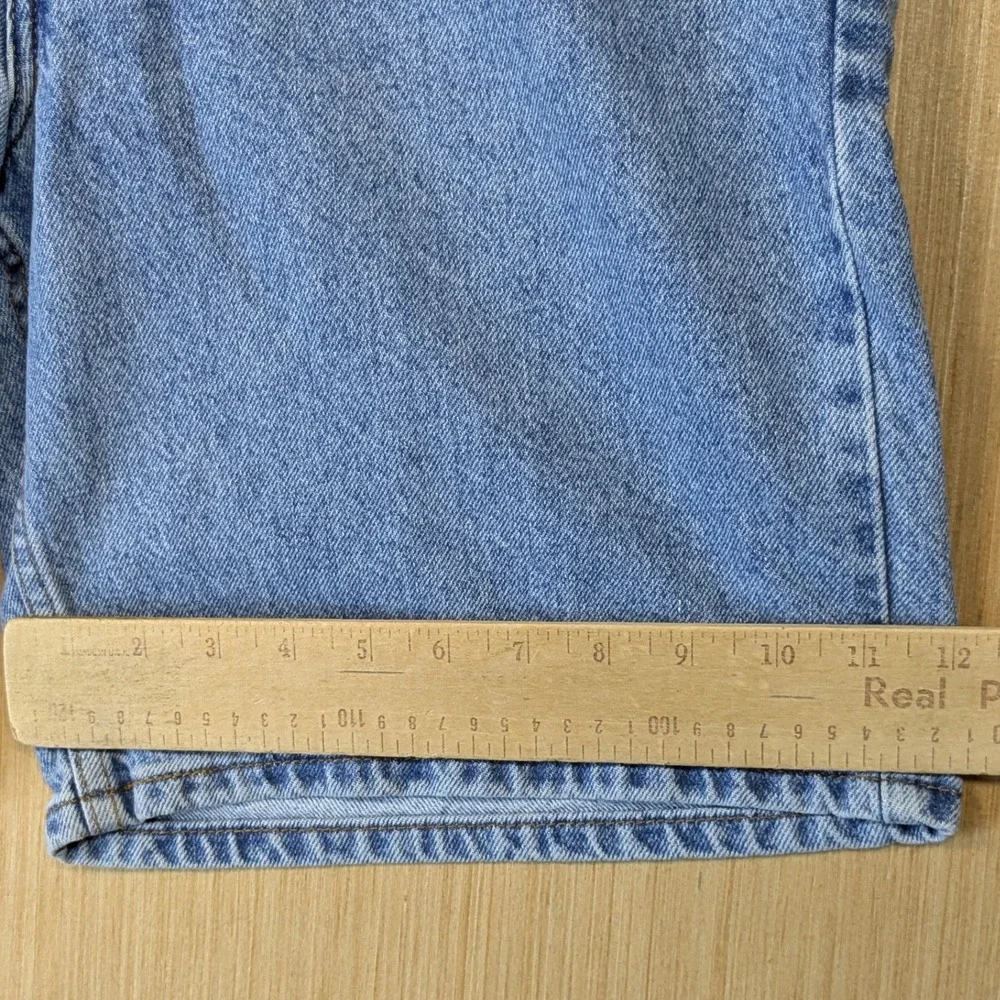 Levi Strauss Signature Mens Relaxed Fit Denim Shorts Jorts Light Wash Blue W34